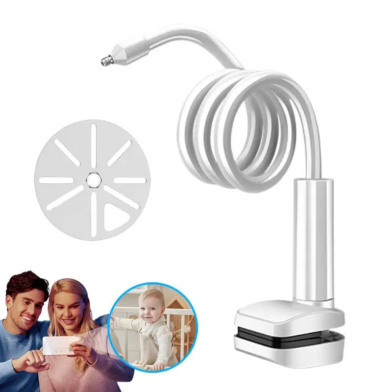 

Baby Monitor Holder For Crib Baby Monitor Crib Mount Long Arm Bracket Flexible Clip Clamp For Nursery Cot Kitchen Shelf Bathroom