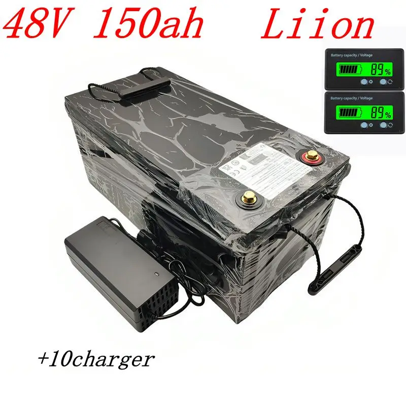 

48v 150AH li-ion Lithium Replace power battery 48v 100Ah 5kwh 7kwh for Golf cart backup RV EV inverter Solar System +10charger