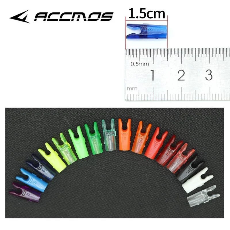 

50pcs Plastic Arrow Nocks For ID 3.2 4.2 6.2 Arrow Shaft Bow Arrow Accessories Compound Recurve Bow Hunting Shooting