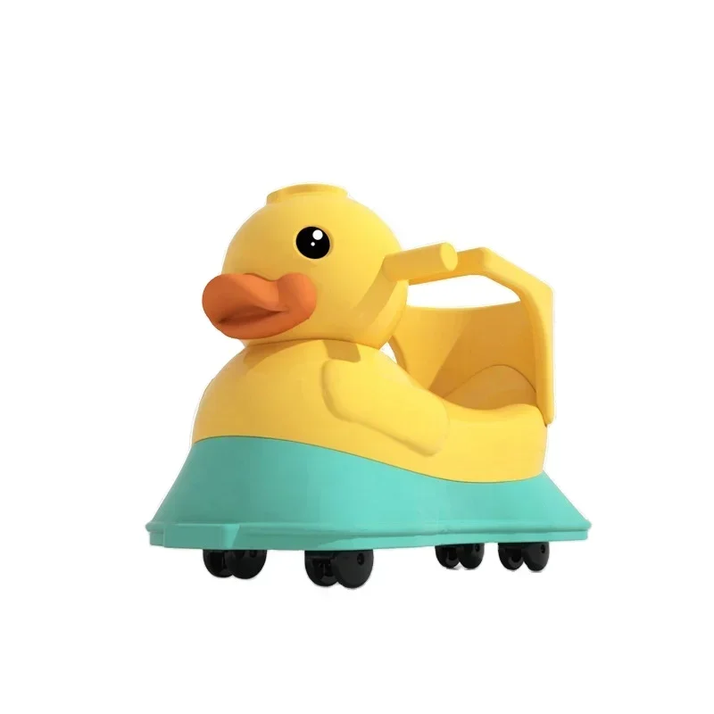 Multi-Purpose Balançando o brinquedo do carro para crianças, pato amarelo, sentido do veículo, jogos de passeio, casa do bebê, brinquedos do miúdo, 4 em 1, 1 a 5