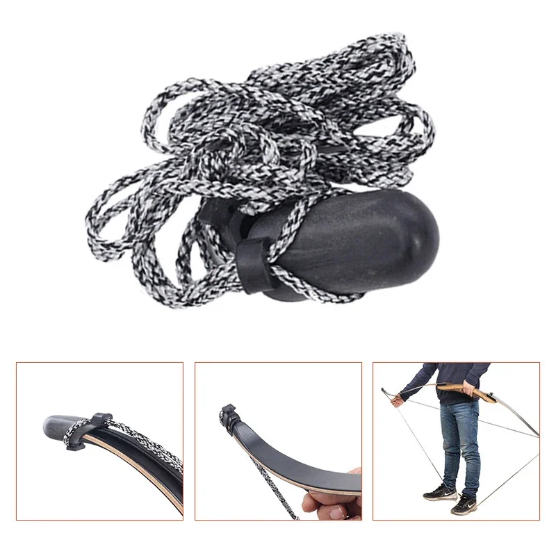 2pcs Archery Stringing Rope Traditional Hunting Recurve Bowstring Rope Shooting Accessories