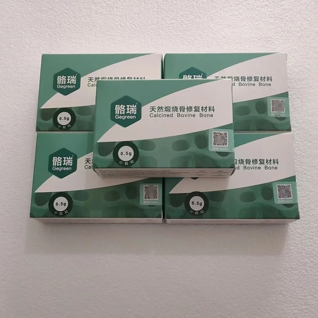 Dental Kerui Bone Graft & Collagen Membrane Set-Absorbable Xenogeneic Bone Substitute & Bio-Barrier for Implant Surgery.