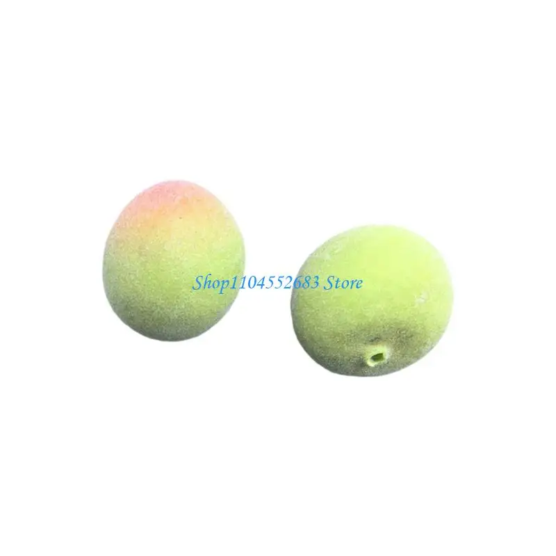 

Y6GD 10pcs Foams Crafted Green Plum Simulated Fruits Light Tabletop Displays and Seasonal Decors Artificial Fruits
