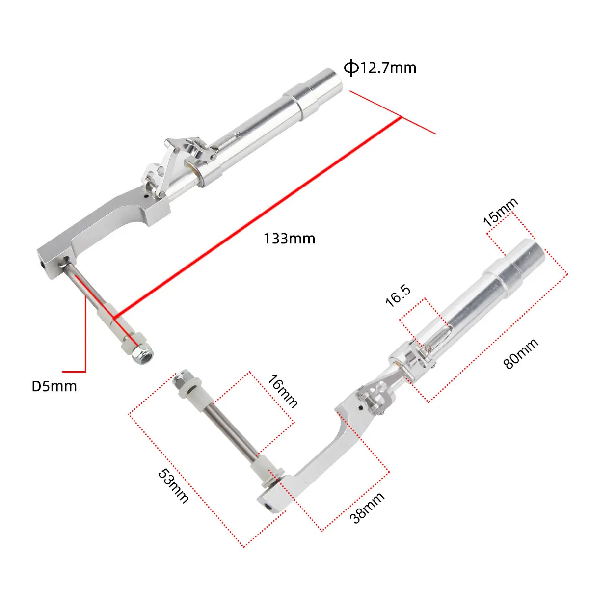 XAERO train d'atterrissage Anti-Vibration pour avion RC de classe 120 train roulant Durable absorbant les chocs pour avion modèle à grande échelle