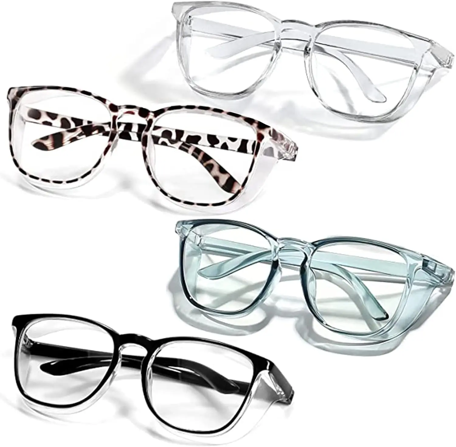 Safety Glasses Goggles for Women Nurses Protective Eyewear,Anti Fog Safety Goggles Anti Fog + Anti Blue Light