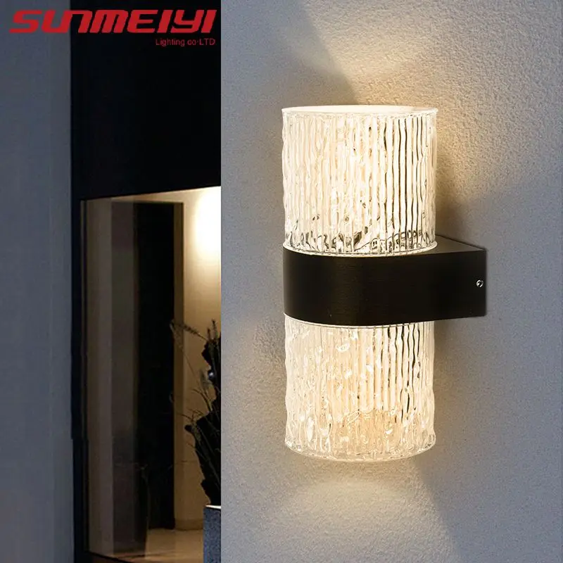

LED Acrylic Plastic Wall Lamp Indoor Living Room Bedroom Corridor Stairs Modern Simple Creative Background Wall Bedside Lamp