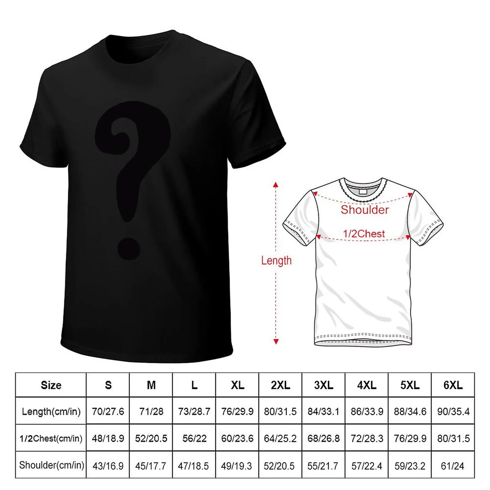 The Riddler question mark T-Shirt man t shirts for men T-Shirt