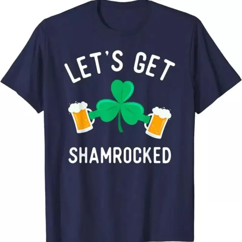Let's Get Shamrocked Funny Drinking Team Clov T Shirt