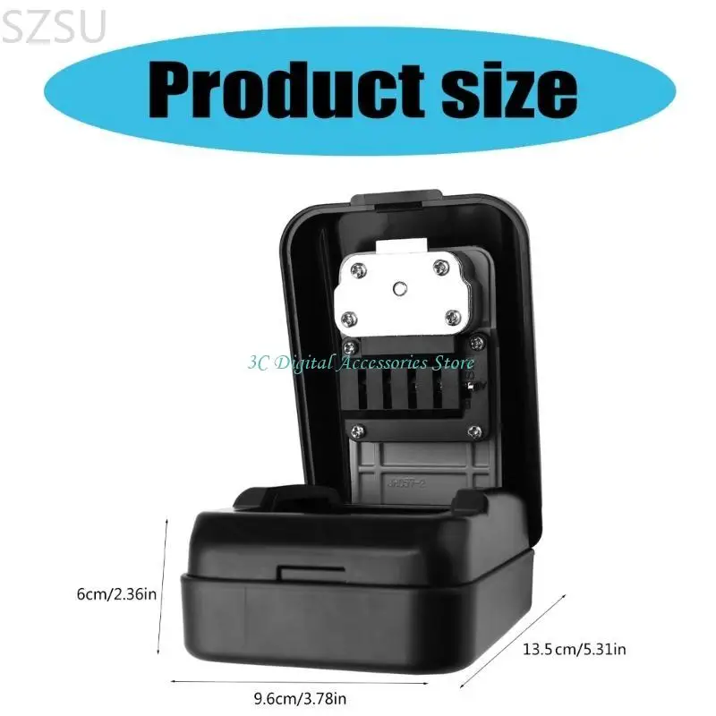 SZSU Portable Key Préparez-vous avec code à 4 chiffres, boîte verrouillage capacité pour maison, surf, clé