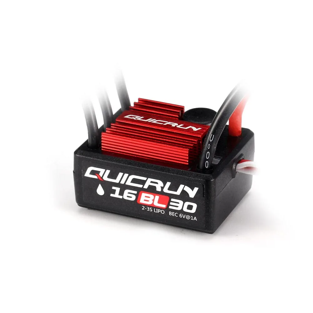 HOBBYWING QuicRun WP 16BL30 30A Waterproof Brushless ESC Sensorless T/XT60/Tamiya for 1/16 1/18 Touring Car Buggy Truck Monster