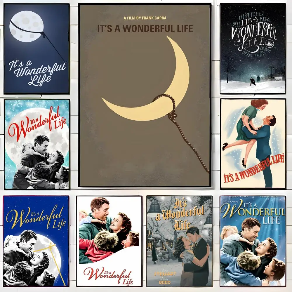 Heartwarming I-Its A Wonderful Life Movie Poster Wall Art Print Decorative Mural Home Decor Gift Unframed