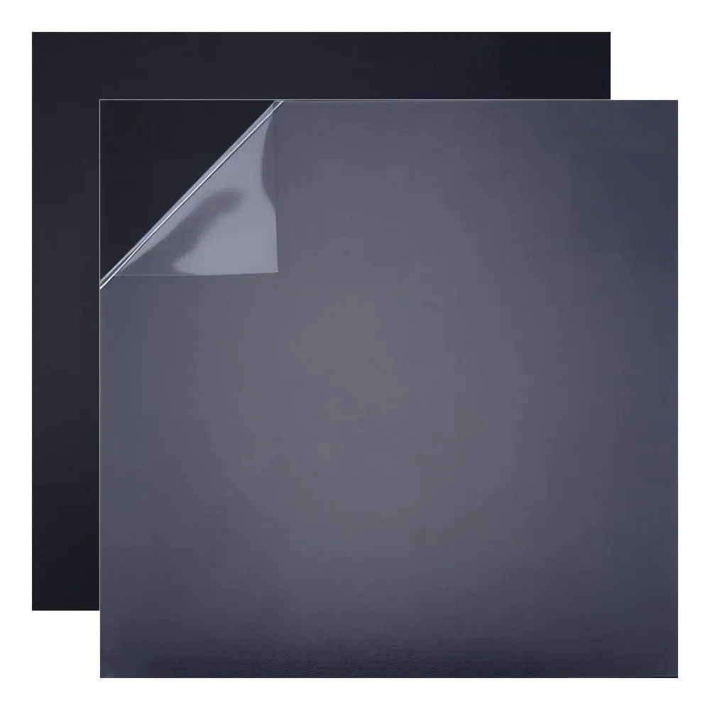 

2Pcs Black ABS Plastic Sheets 11.8x11.8 Inch Textured Plastic Front 6mm Thick Heat Moldable ABS Sheets Square Vacuum Forming