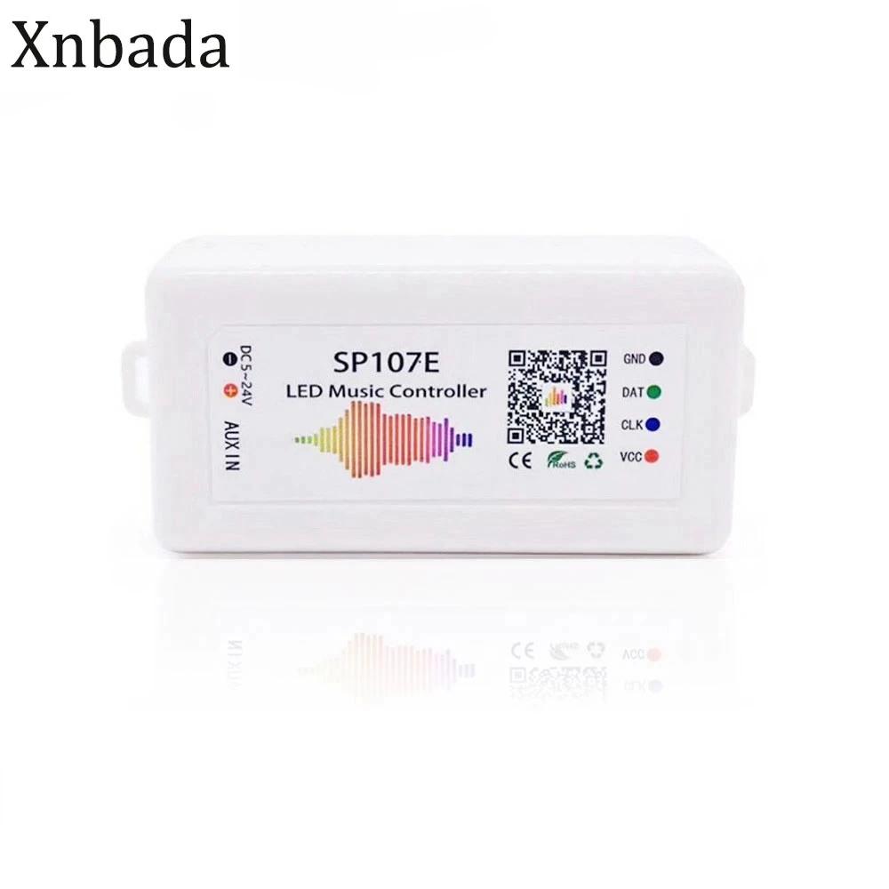 SP107E LED Driver Controller Bluetooth Pixel IC SPI Music By Phone Application For WS2812B WS2811 WS2813 SK6812 Strip DC5-24V