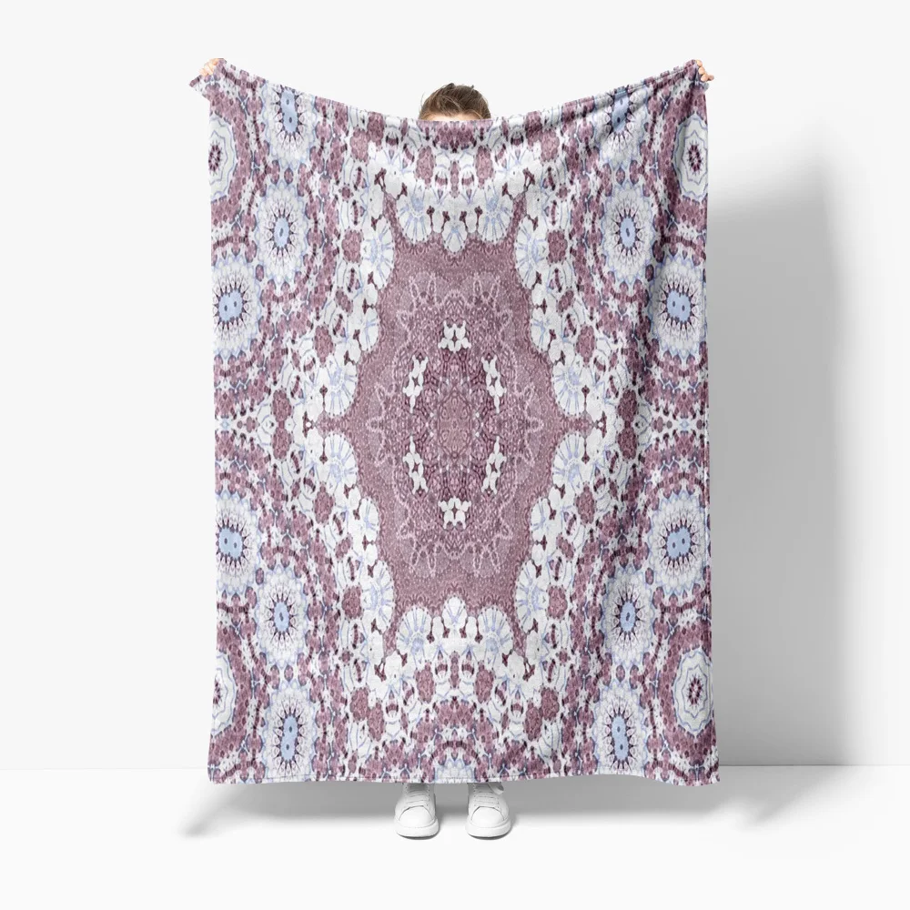 

Вязаное одеяло с цветочным принтом, мягкий теплый диван-кровать, декоративная наволочка, покрывало для домашнего декора