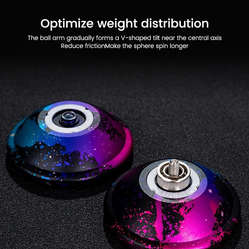 Metal Yoyo Aluminum Alloy Competition Butterfly Shape Yoyo Educational Toys For Boys Girls Beginners Birthday Gifts