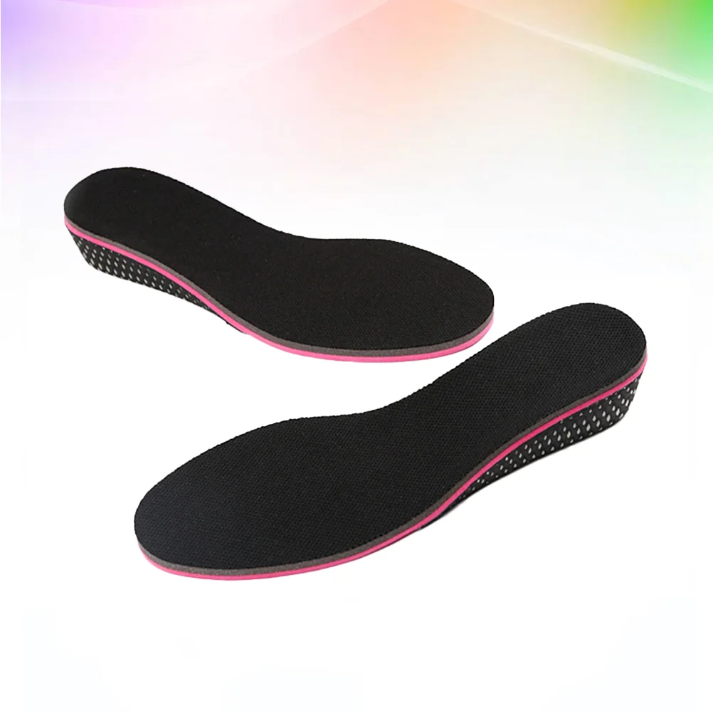 One Pair of 5cm Height Increase Insole Heel Inserts Invisible Shoe Lifts Shoe Elevator Inserts for Men Women