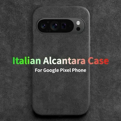 Italian Alcantara Case for Google Pixel 9 Pro 8 Pro 7 Pixel Fold 8A 7A Luxury Business Artificial Leather Phone Case Pixel 6Pro