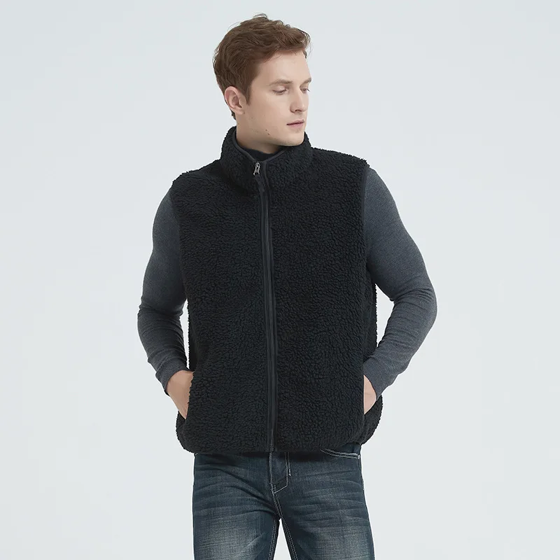 

Cardigan , Autumn and Winter Outdoor Couple Style, Warm , Polar Fleece Vest, Stand Collar Men's