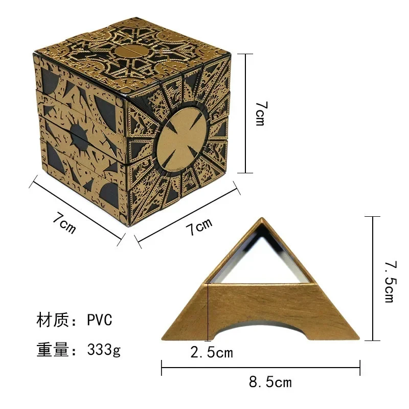 2026 1:1 Hellraiser Puzzle Cube Moveable Miraculous Box Lament Horror Figures Film Cube Fully Pinhead Prop halloween Toy G PEP60 view 6