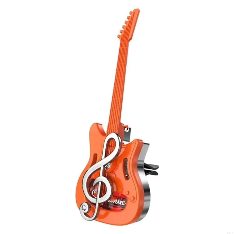 2026 New ABS Car Vent Clip Air Freshener Guitar Design For Long Lasting Performances Fragrances Dispenser Feature Easy