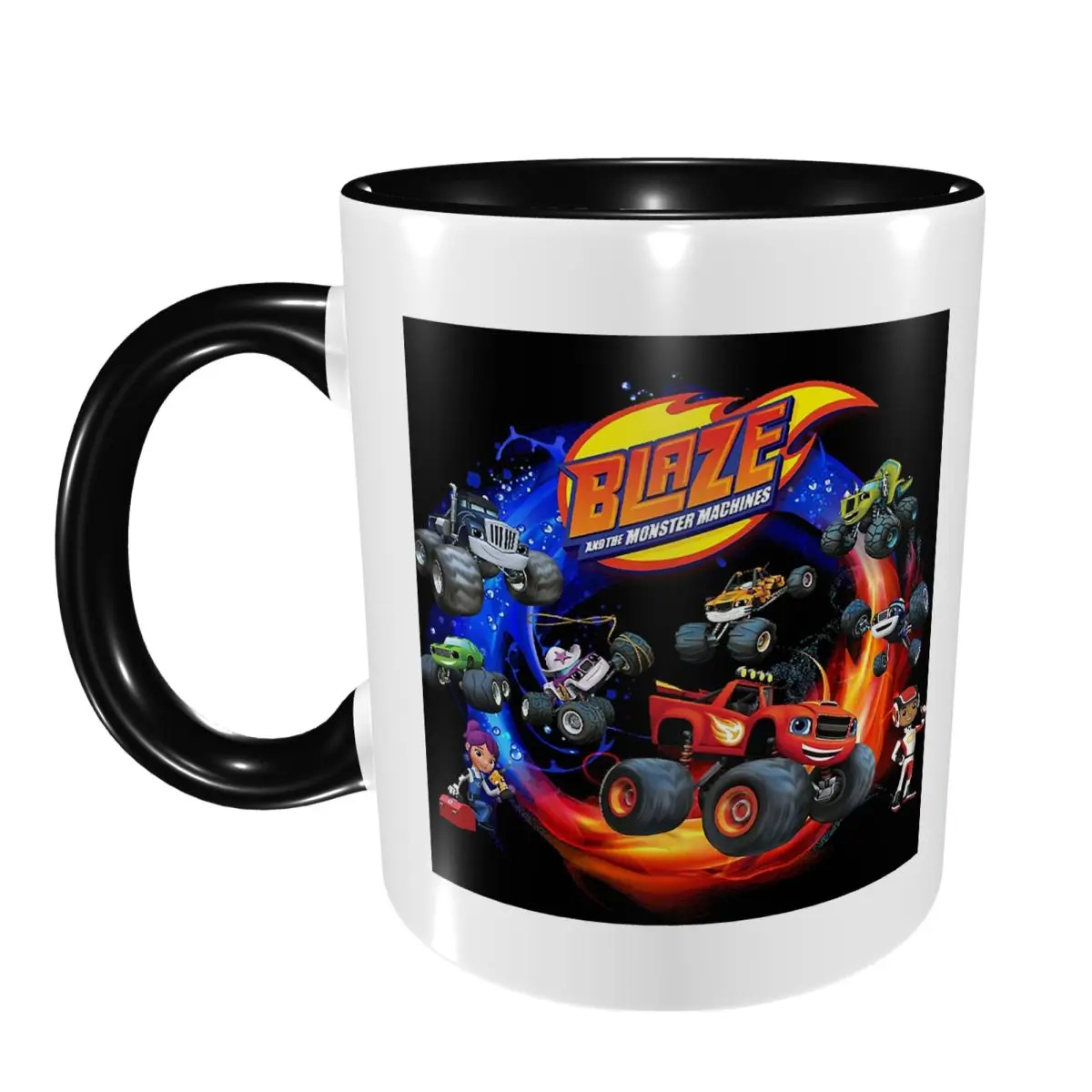 Blaze And The Monster Machines Active Mug Funny Ceramic Coffee Cups Tea Mugs Milk Cup Drinkware Gift for Friends