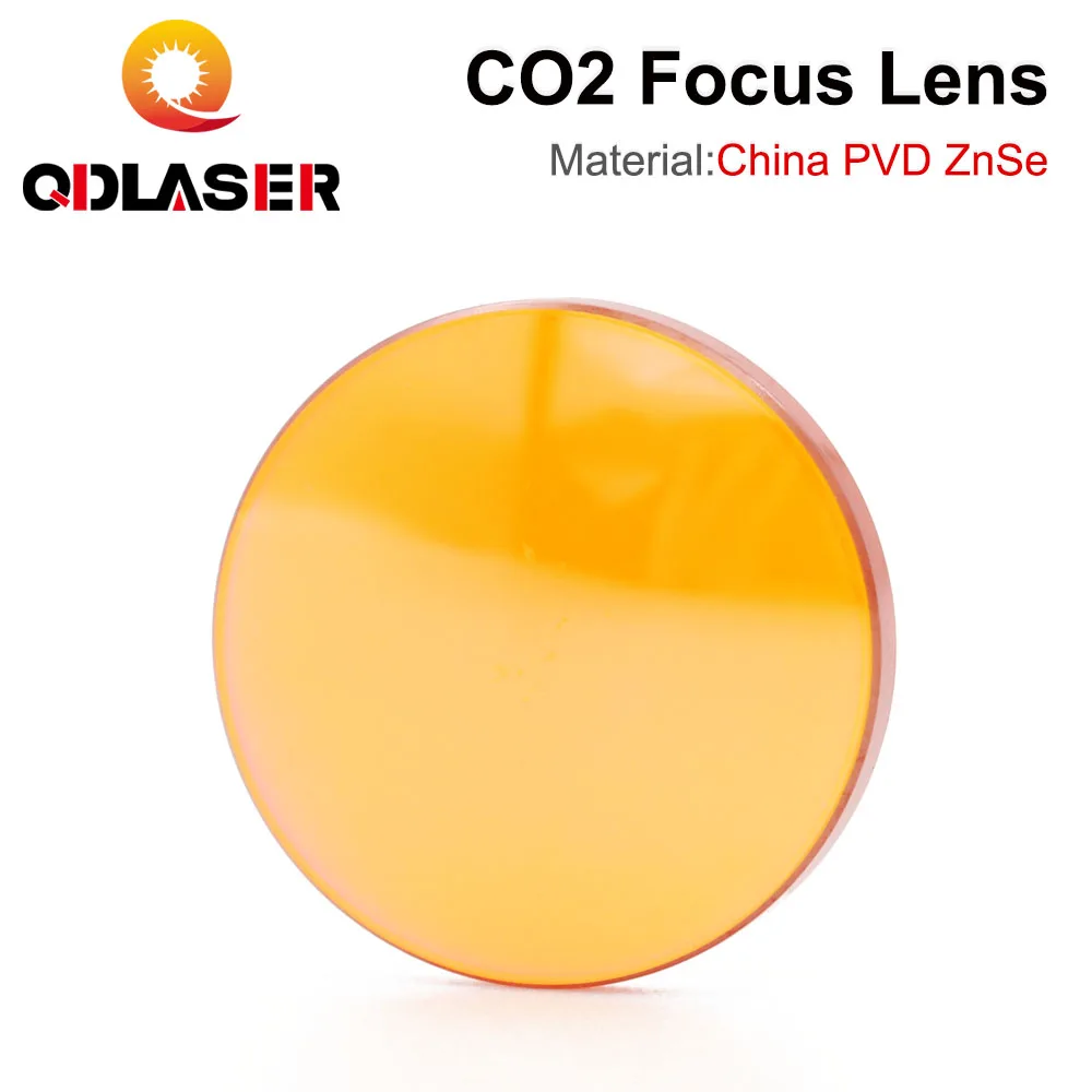 QDLASER CO2 China PVD ZnSe Focus Lens Dia. 20mm FL 38.1/50.8/63.5/76.2/101.6/127mm 2.5