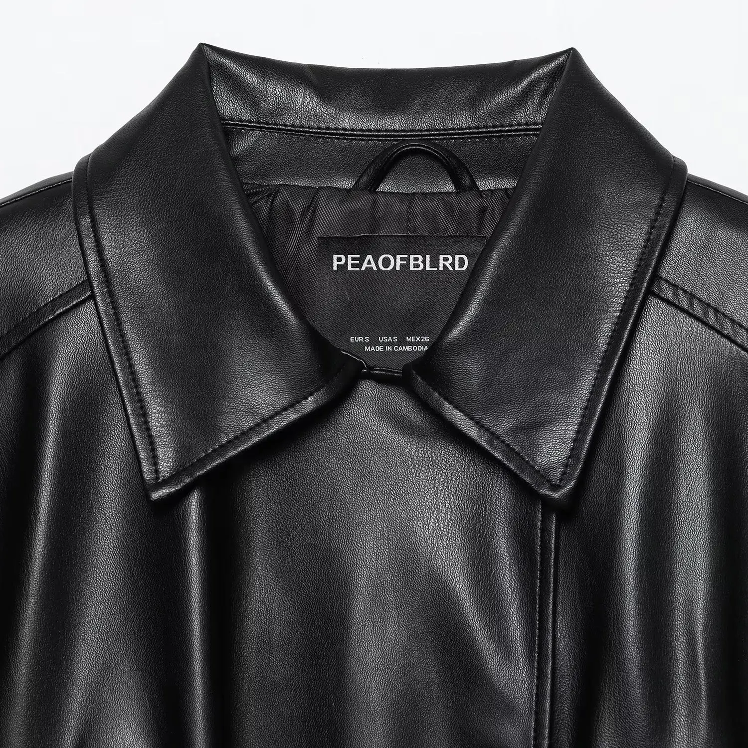 เสื้อแจ็คเก็ตหนังเทียมแฟชั่นสำหรับผู้หญิง รุ่นใหม่ประจำฤดูใบไม้ร่วง ดีไซน์ทันสมัย ใส่ได้หลากหลาย สไตล์สลิม ผ้าโพลีเอสเตอร์