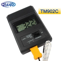 tm-902c temperature meter tm902c digital Thermometer + Thermocouple Probe + Thermocouple Needle Probe Display Range 0-1300degree