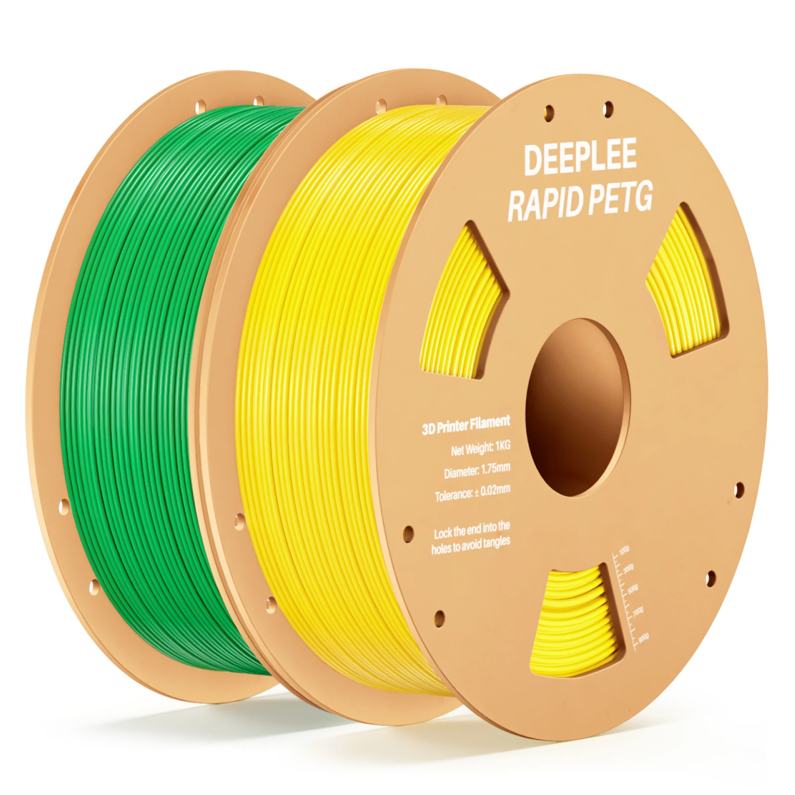 DEEPLEE 2KG RAPID PETG Filament 1,75mm für Neptune 4 Plus/Max High Flow, Stoßfestes 3D-Druck PETG Filament