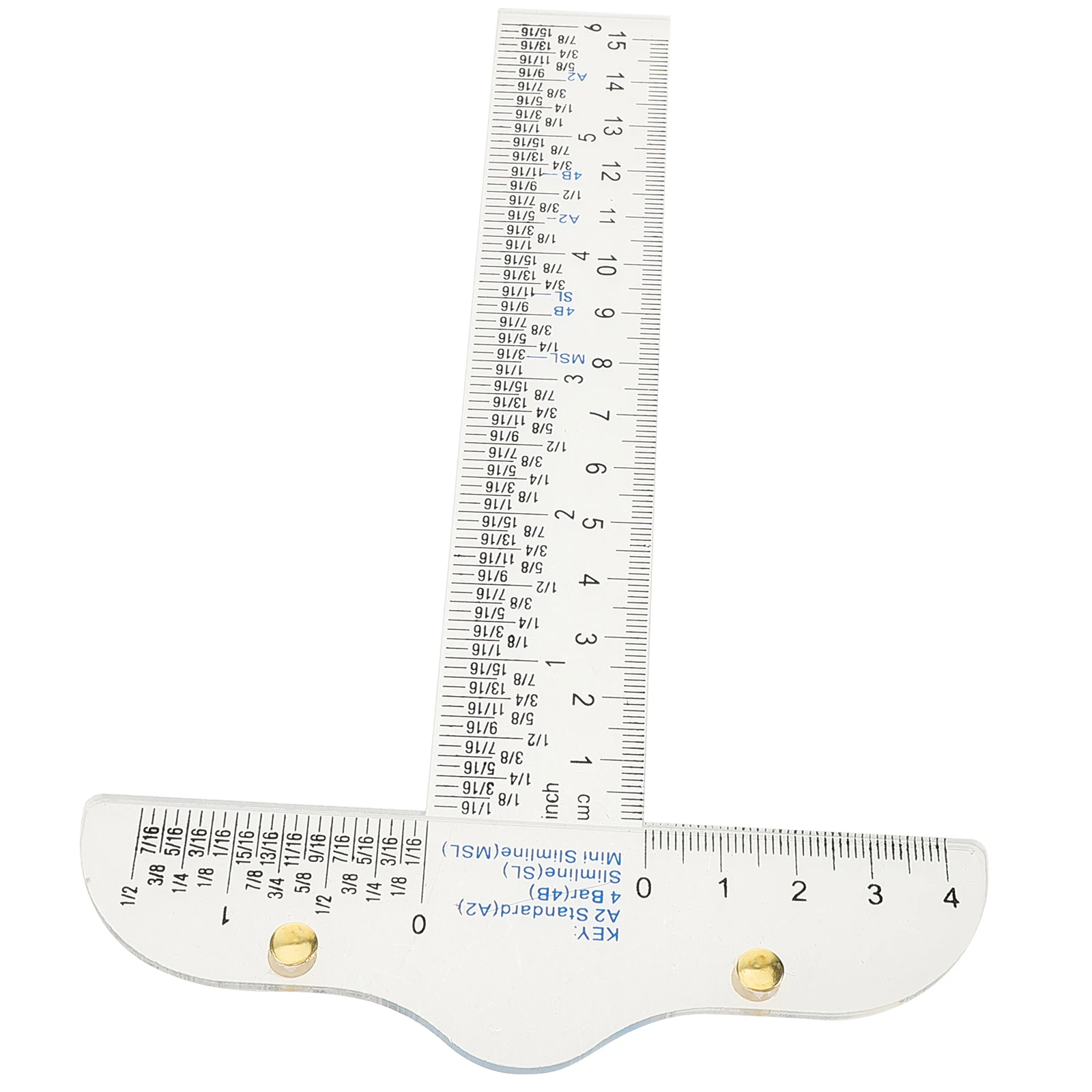 

T-shaped Ruler Measure School Kids Plastic Rulers T-ruler for Crafting Scale Student