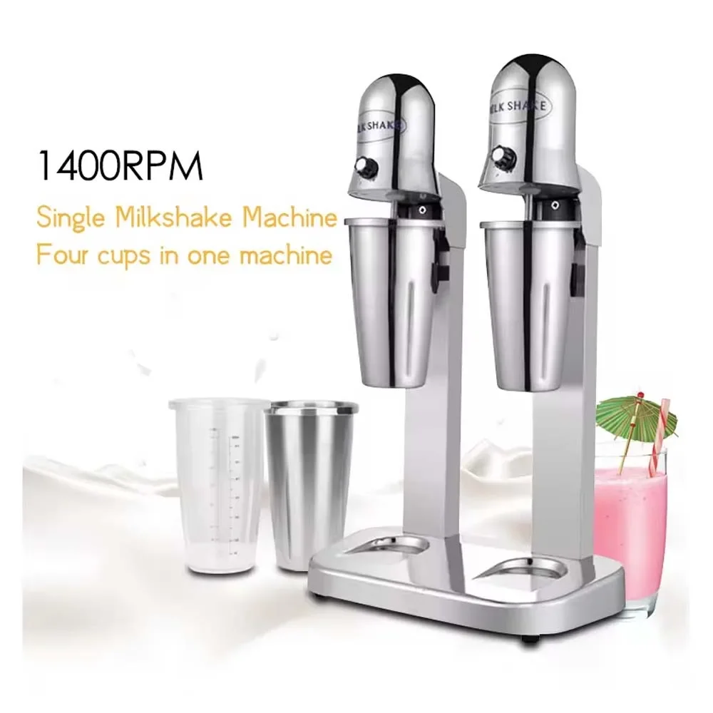 Milk Shake Machine Double Cups Milkshaker Stainless Steel Shaking Machine 220V 110V Milk Mixer Bubble Tea
