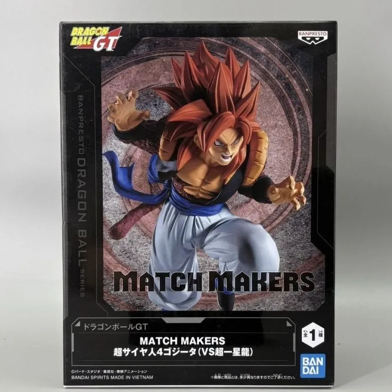 Figura de Acción de Anime BANDAI Banpresto Dragon Ball GT SSJ4 Gogeta VS MATCH MAKERS, Figura de Dragonball, Modelo Son Goku