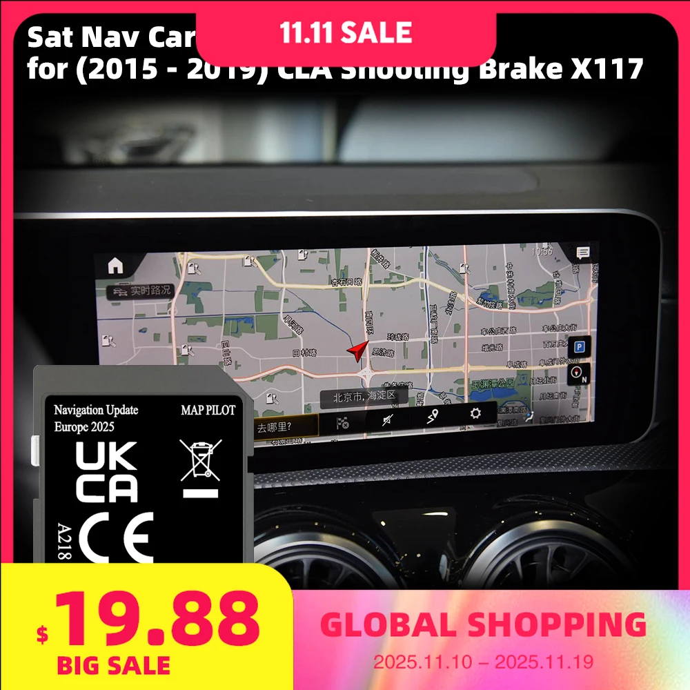 

A218 V20 Suitable with for Mercedes CLA from 2015 Version Shooting Brake Navigation 32GB SD Card