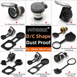 AVSSZ XLR Connector Protective Cover D Type Male Female Socket Dust Water Caps for Neutrik Audio SpeakON PowerCON etherCON RJ45