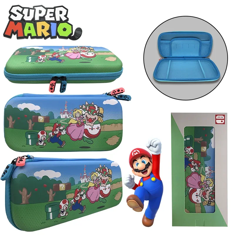 Super Mario Bros Saco De Armazenamento para Nintendo Switch, NS USB Cable Game Card Holder, impermeável, Dustproof Console Acessórios