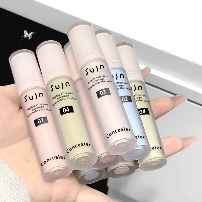Flüssiger Aufhellender Hochglanz-Concealer-Stift Langanhaltend Feuchtigkeitsspendend Gesichtskonturierung Volle Abdeckung Fleckenkorrektur Hautton-Make-up – Detail 8