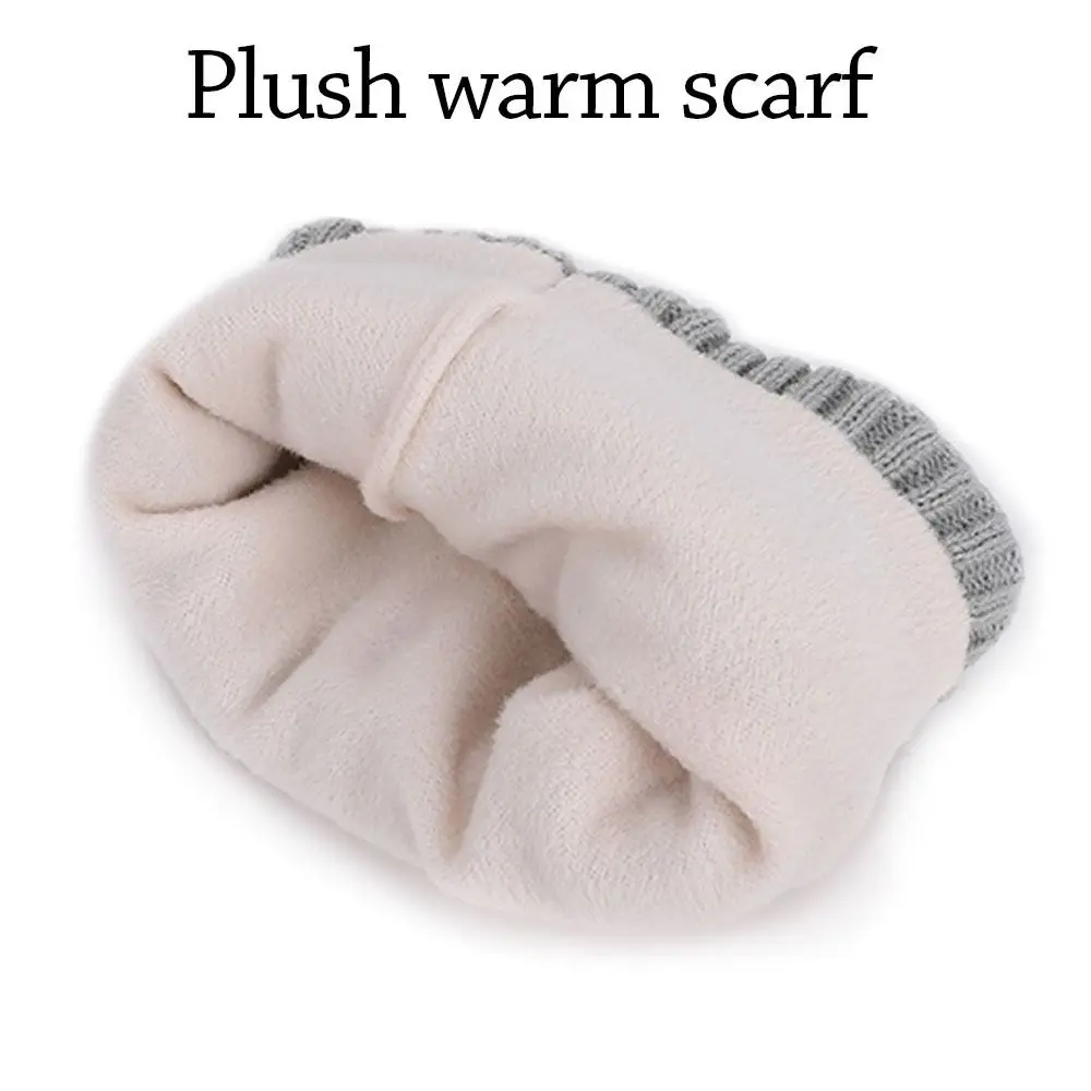 

Fashion Warm Winter Hat Scarf Gloves Set Thicken Toddler Bonnet Windproof Soft Beanies Hat Children's