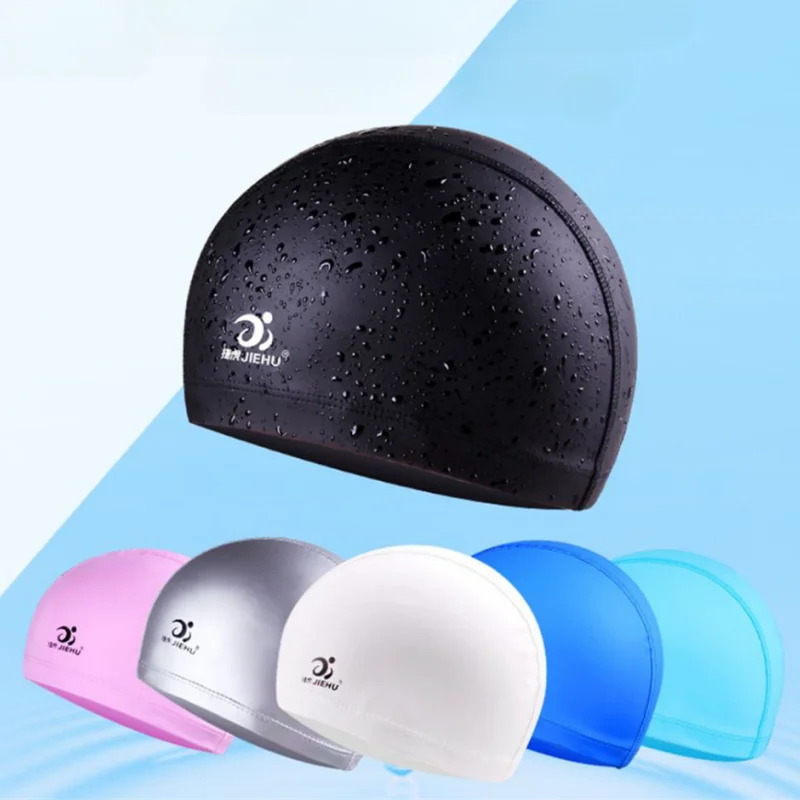 

Elastic Large Size Swim Cap for Adult Waterproof Breathable Comfort Bathing Caps Women Men Swimming Shower Hats for Long Hair