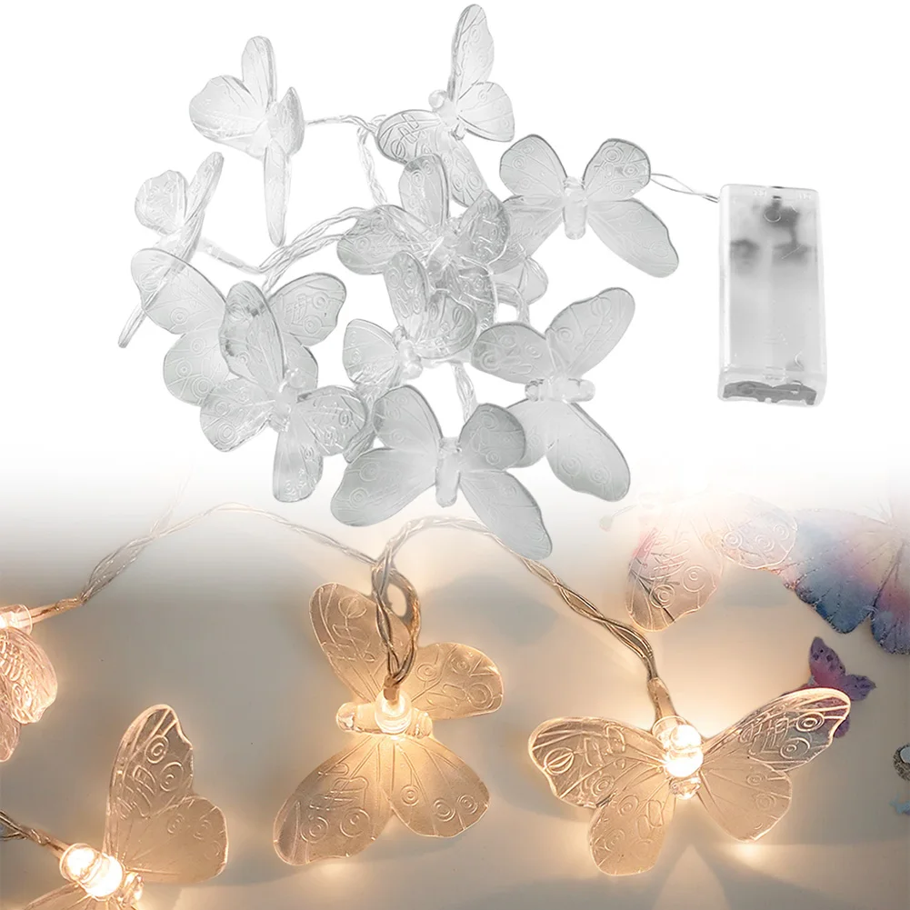 

3m 20LED Butterfly String Lights Creative Butterfly Fairy Lights Butterfly Decorative Lights for Home Bedroom Decor