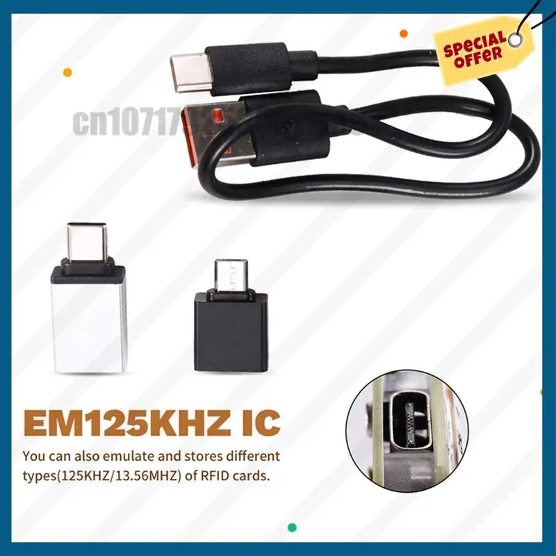 -A89Z Chameleon Ultra RFID قارئ الشرائح الذكية + T5577 Keychain + 2XUID بطاقة المحاكي الذكي IC بطاقة الهوية فك NFC قراءة الكاتب