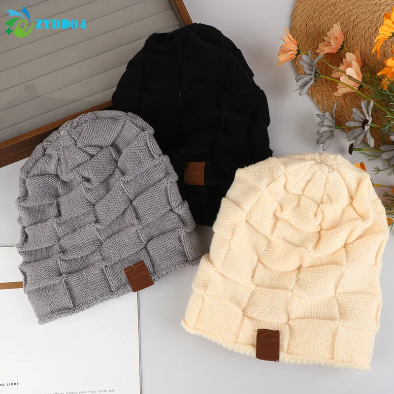 ● قبعة محبوكة دافئة وقناع الوجه مجموعة قبعة شتوية مترهلة مع غطاء خفيف الوزن دافئ للأذن والرقبة والخد للرياضات الخارجية #4