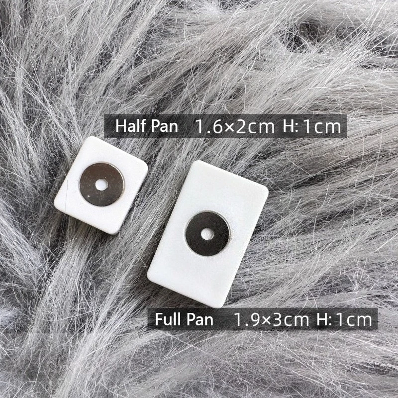 نصف مقلاة محمولة / مقلاة كاملة مقالي ألوان مائية مغناطيسية 2 مل / 3.5 مل مناسبة لأدوات الرسم المعدنية واللوازم الفنية.