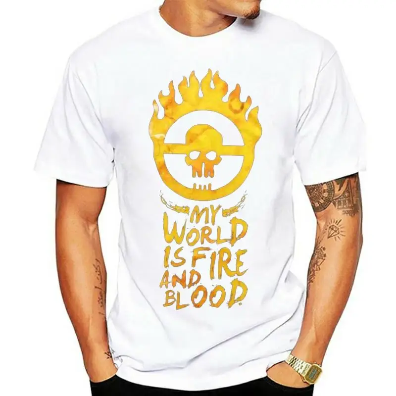 Mad Max Fury Road My World Is Fire And Blood Black Printed T-Shirt Fn9399 For Youth Middle-Age The Elder Tee Shirt