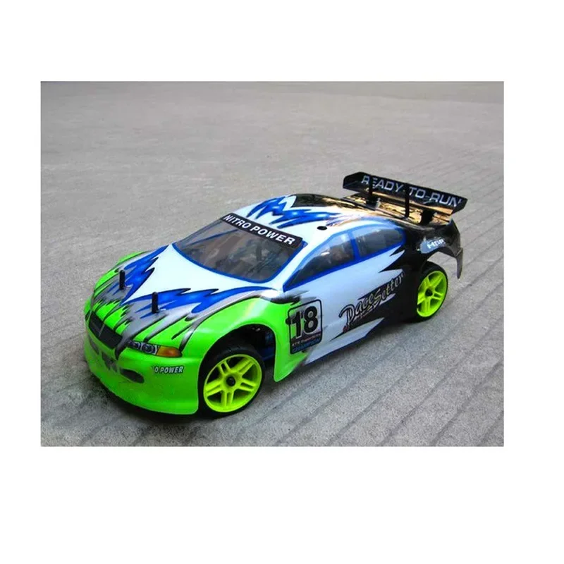 New Oil Powered Fuel Powered Car Model Toy 1:10 Remote Control Four-wheel Drive Sports Car Model Competitive Toy Gift