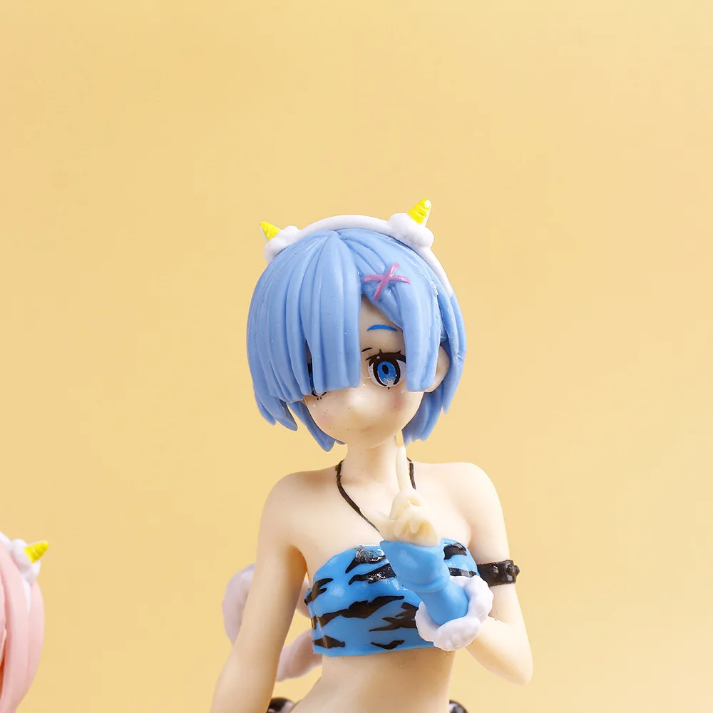 New Anime Figure Pajamas Leopard Bikini Sitting Posture Girl PVC Action Collection Model view 6