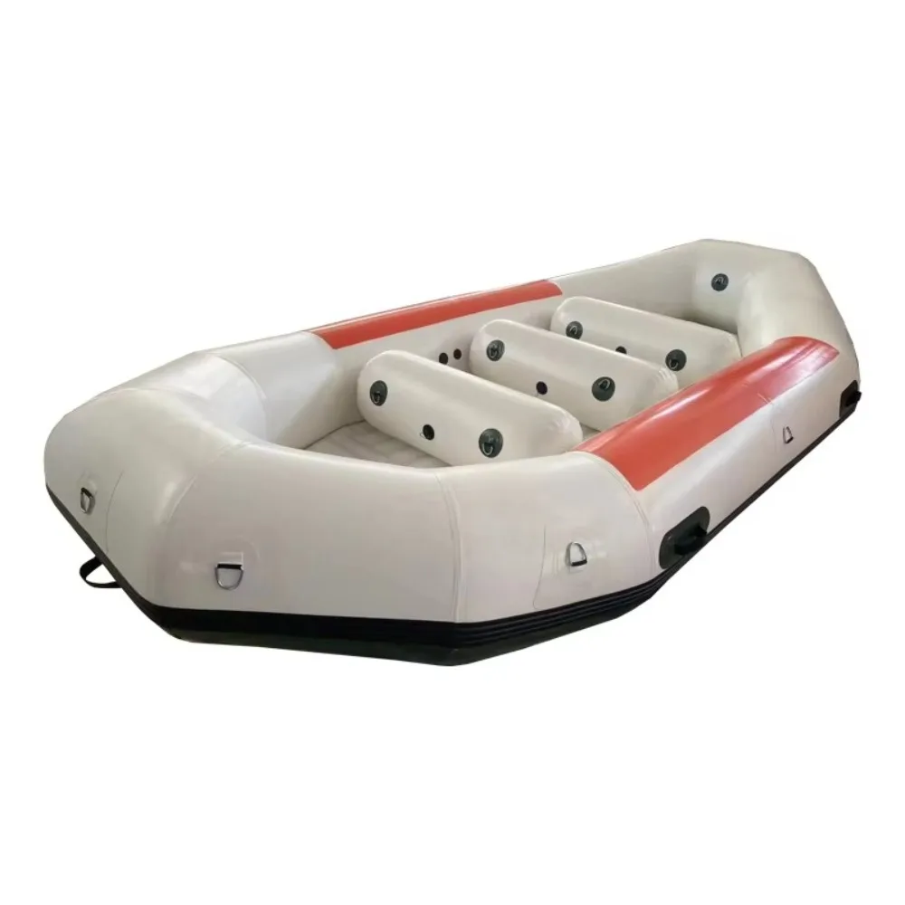 

Large Scale Production 12.5ft 380cm High Strength PVC 1.2mm PVC Foldable Portable Rafting Boat for Family Fun Leisure