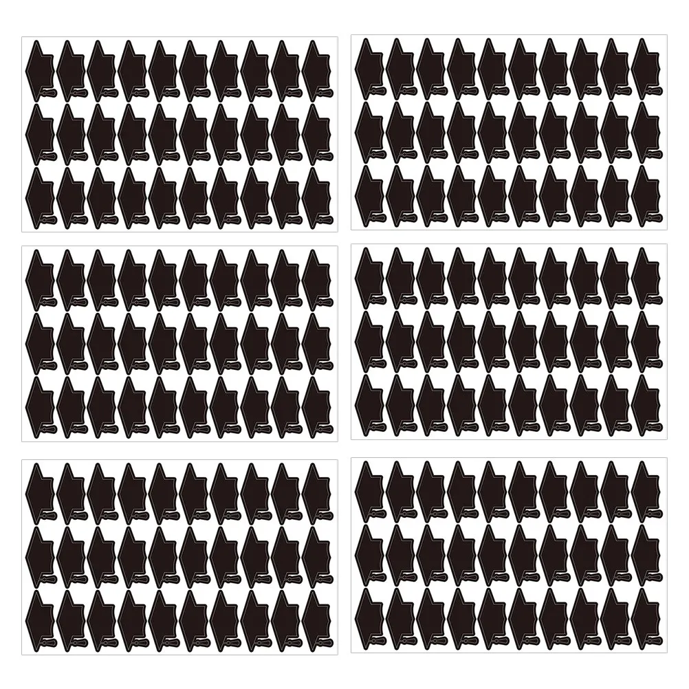 6Sheets Envelopes Seal Sticker For Graduation Card Making Party Planners Doctor Hat Stickers Self-adhesive