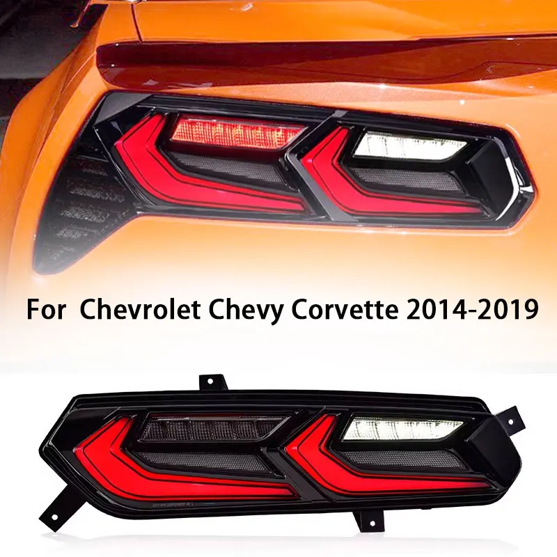 

Задний фонарь для Chevrolet Corvette c6 Светодиодный задний фонарь 2014-2019 ZR1 Задний противотуманный тормозной сигнал поворота Автомобильные аксессуары