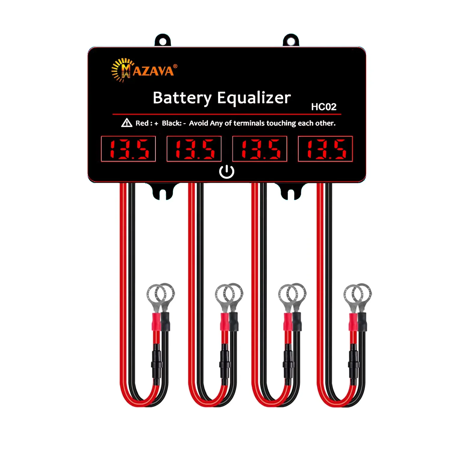 MAZAVA HC02 Battery Equalizer For 12V 24V 36V 48V Batteries Voltage balancer 4S Active Lead Acid Touch Switch Battery Controller