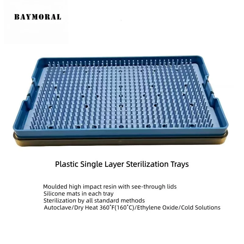 Plastic Single Layer Sterilization Trays